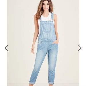 True Religion Jaime Overalls Size 27 light wash women’s casual comfortable 90’s